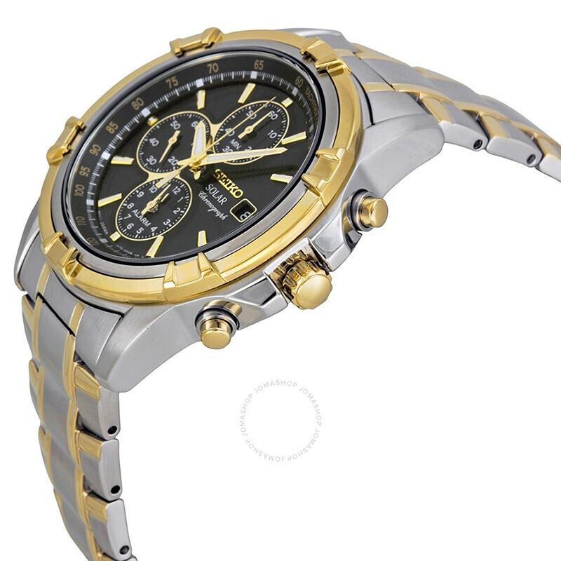 精工seiko男表光动能计时码商务休闲腕表手表男士石英表