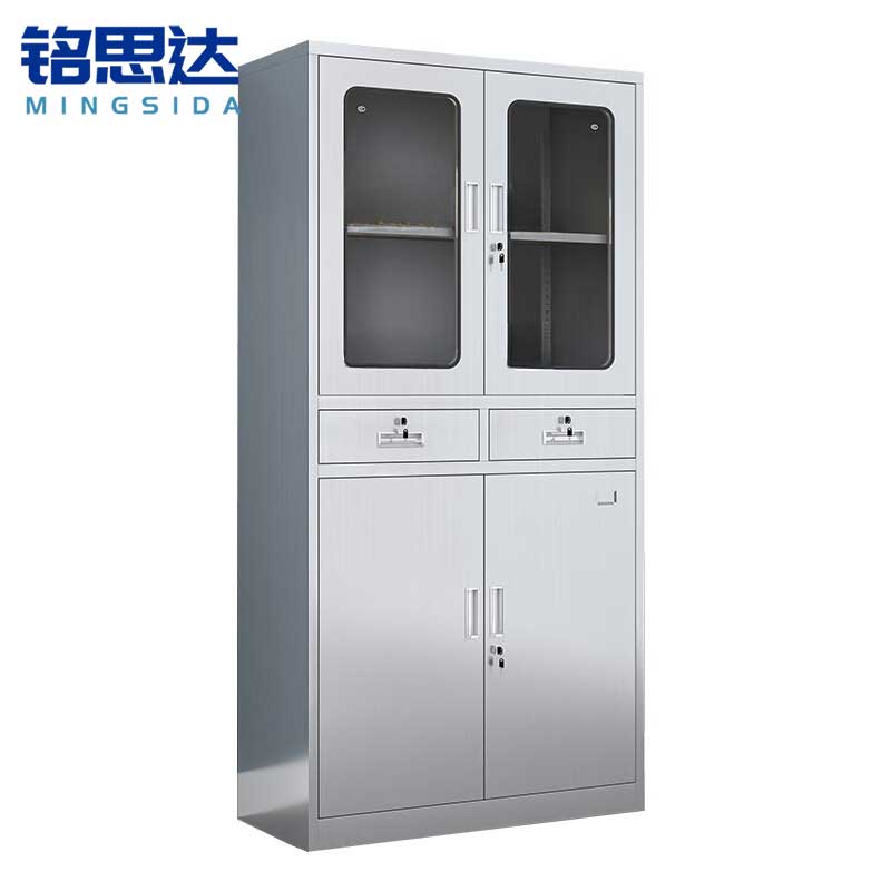 铭思达不锈钢文件柜中二斗台