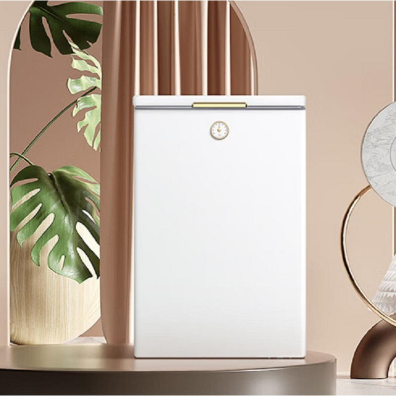 美的(Midea)复古冰柜 100升家用囤货小冰柜 一级能效 电子控温BD/BC-100KMT(E)