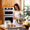 凯膳怡(KitchenAid) 5.7L升降式厨师机双碗家用小型和面机揉面搅拌机5KSM6583C冰蓝