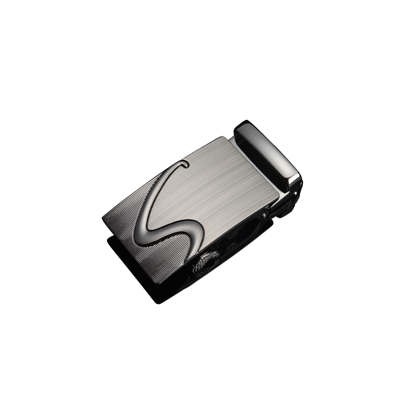 盛世尼曼扣皮带头男士卡头配件夹子合金腰带卡扣35cm扣头有牙无孔