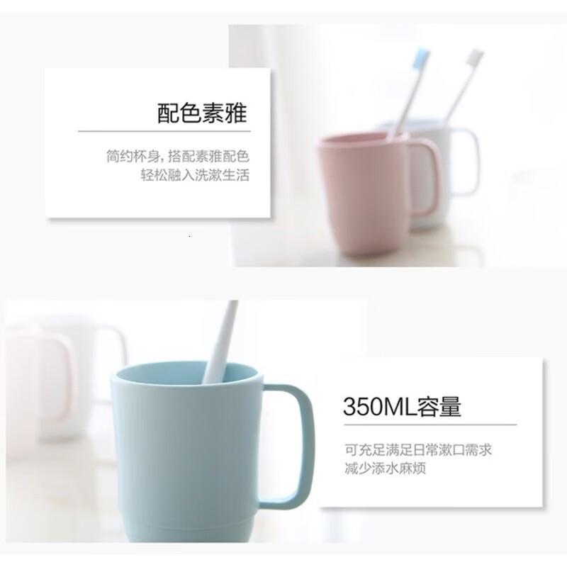 茶花(CHAHUA) 漱口杯簌 刷牙杯子 牙刷杯牙缸 洗漱杯塑料水杯 1只装 蓝色高清大图