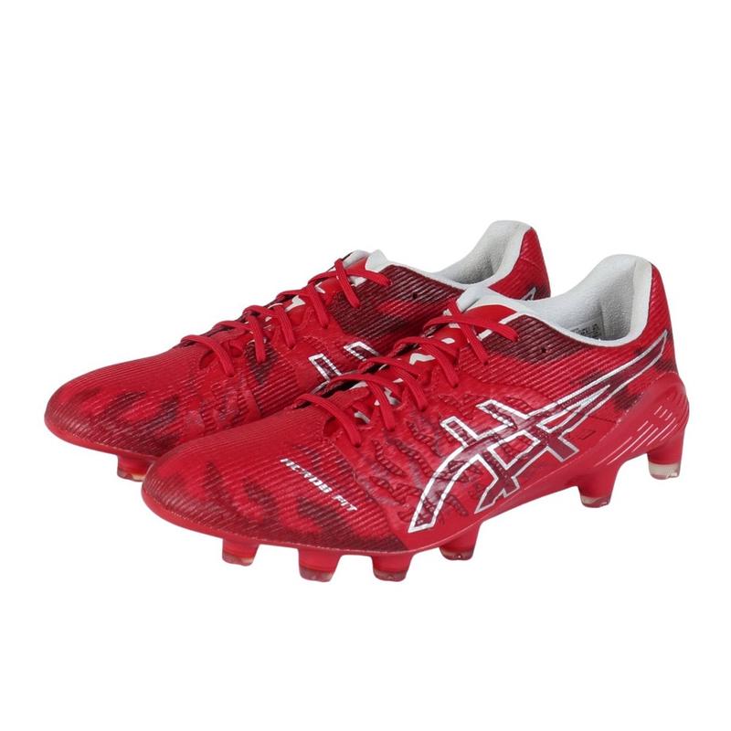 ASICS/亚瑟士足球实战男鞋透气舒适人工草坪训练比赛鞋红白经典款 Red 43.5