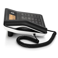 摩托罗拉(MOTOROLA)CT330C电话机座机固定电话 办公家用 双接口 语音报号 钢琴烤漆 (黑色)