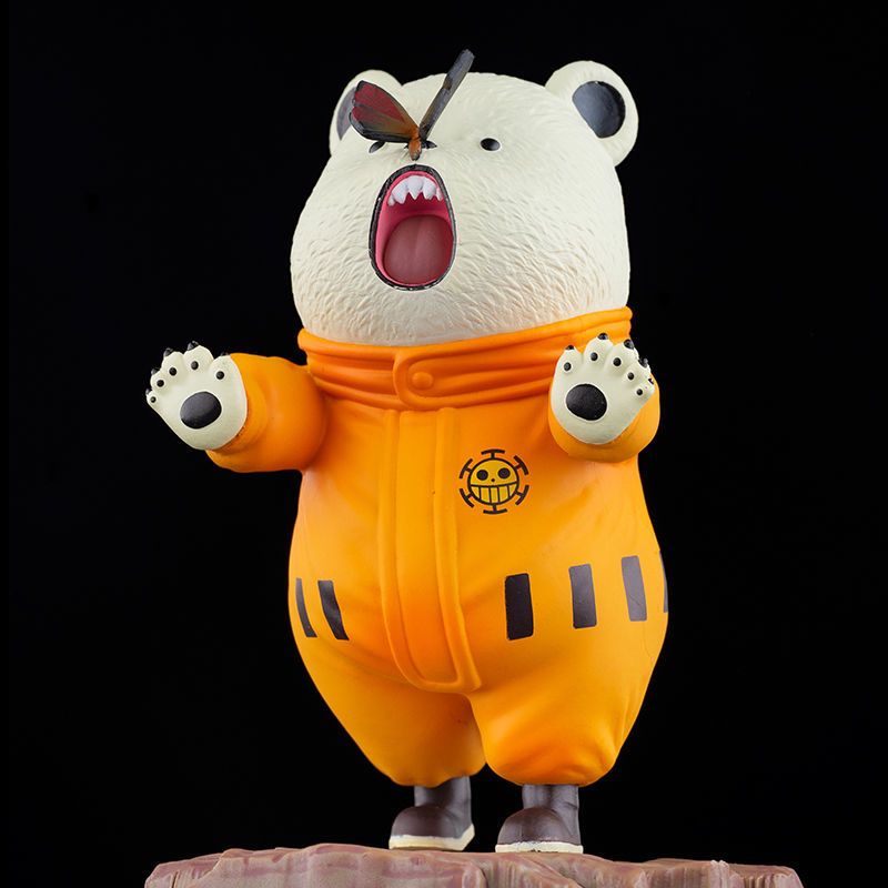 海贼王 gk萌物系列 扑蝶贝波熊 q版手办动漫模型汽车摆件公仔礼物