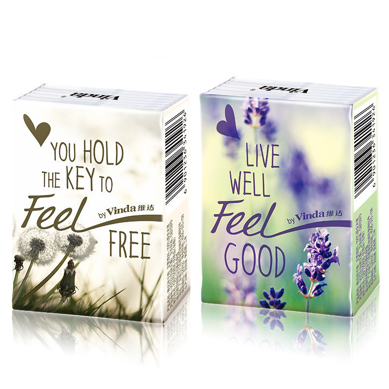 维达(Vinda) 手帕纸 Feel系列四层手帕纸*24包(自然无香)