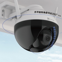 送64G内存卡萤石C8C室外360度无线网络智能云台监控摄像头 家用远程手机夜视