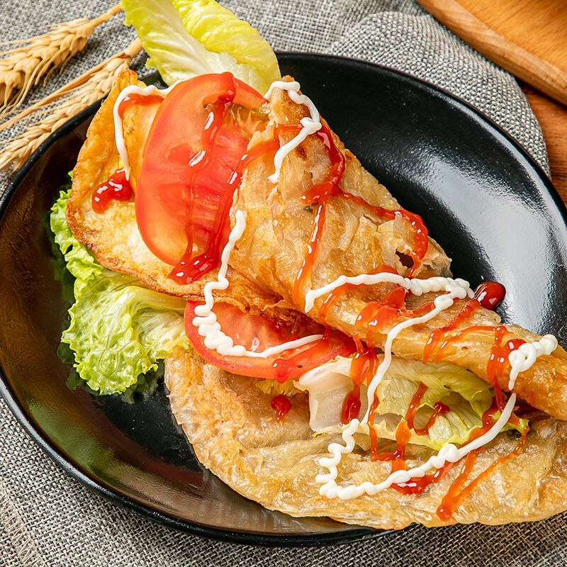 燕前堂原味手抓饼10片面饼酥皮早餐速食美味半成品家庭装900g/袋