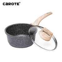 Carote麦饭石奶锅不粘锅宝宝辅食锅泡面锅迷你小锅热奶汤锅雪平锅16cm