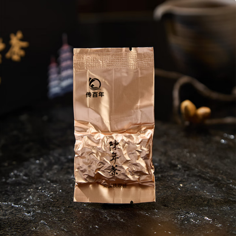 传百年茶叶 陈年老茶铁观音礼盒装 225克/盒(7.5g*30泡)高清大图