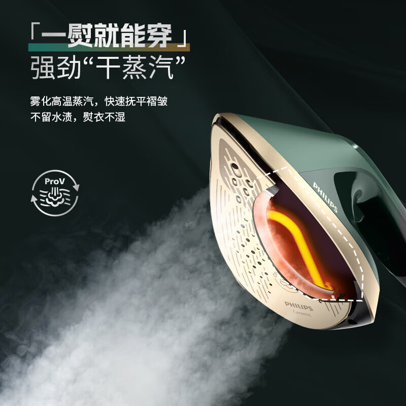 飞利浦(PHILIPS)挂烫机 家用立式蒸汽电熨斗 手持熨烫机 烫衣服全自动智能温控 AIS6020/70高清大图