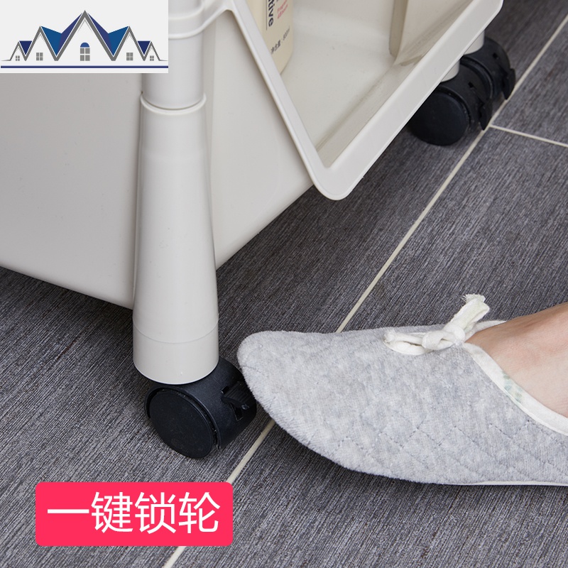 厨房置物架落地多层收纳架蔬菜收纳筐用品家用大全可移动小手推车 三维工匠高清大图