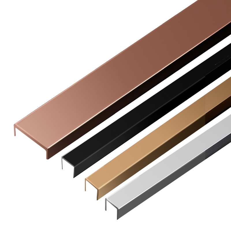 钛金装饰线条收边条u型槽t型包边压条l型不锈钢u金属装饰条铝合金