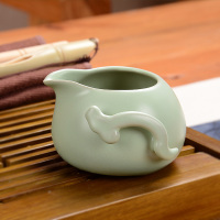 尚帝(shangdi)咖色小兰香茶盘-汝窑巧云壶茶具套装