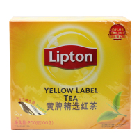 立顿(Lipton)黄牌精选红茶100包200g 茶叶
