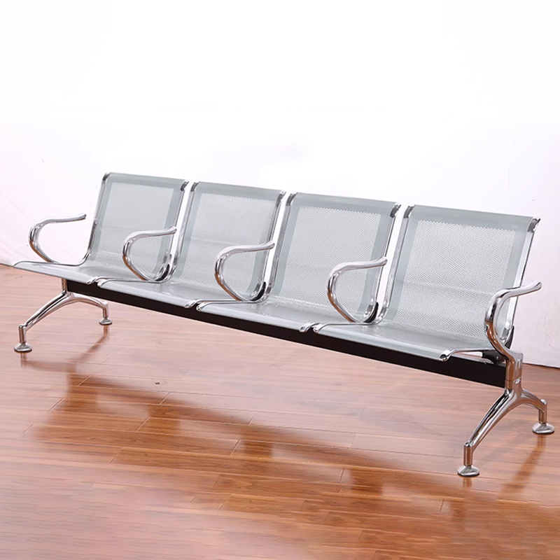 中豫鑫泽 ZYXZ5021031 连排椅机场椅公共座椅长椅等候椅 四人位银灰色高清大图