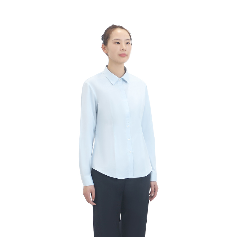燕舞BD2FX623214R1F女冬季长袖衬衫150-175(计价单位:件)浅蓝色高清大图