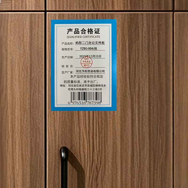 屿彤二门办公文件柜YTBG-004/组高清大图