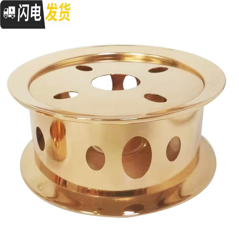 三维工匠不锈钢茶蜡烛保温茶器花茶壶茶具带杯套装加热底座茶壶煮茶温茶炉 342金色保温壶高清大图
