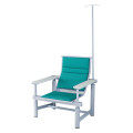 锦北 输液椅医院诊所点滴吊针排椅大厅加固加厚候诊椅单人白板扶手绿色