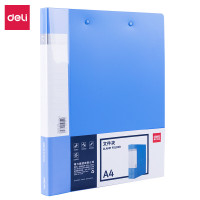得力(deli) 5302ESA4文件夹双强力夹蓝色12个