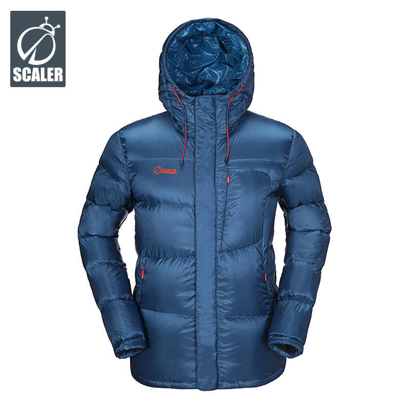 鹅绒SCALER/思凯乐户外羽绒服男加厚短款连帽时尚修身正品800蓬衣外套F7161534