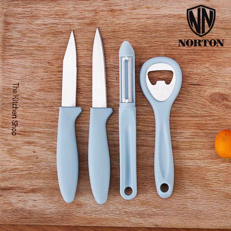 诺顿(NORTON) 5GKS005 水果刀+面包刀+削皮刀+开瓶器+收纳底座 卡斯厨房小帮手5件套高清大图