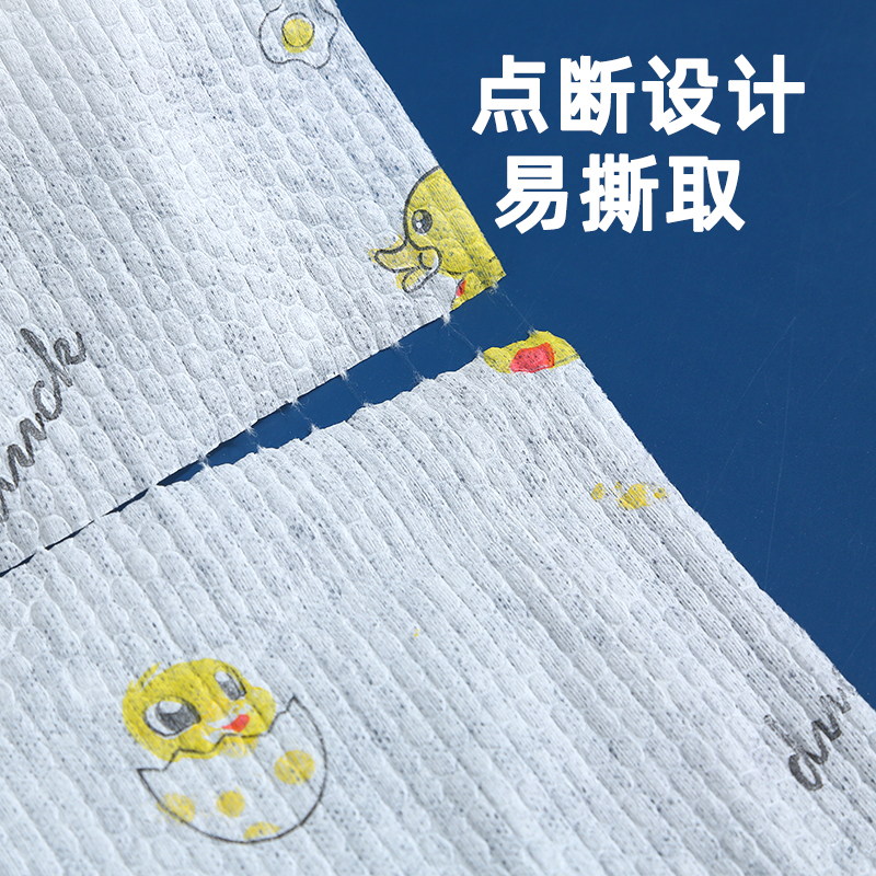 [补贴10%]懒人抹布不易粘油水洗厨房擦油纸洗碗巾无纺布干湿两用一次性抹布 印花50片[加大加厚.]高清大图