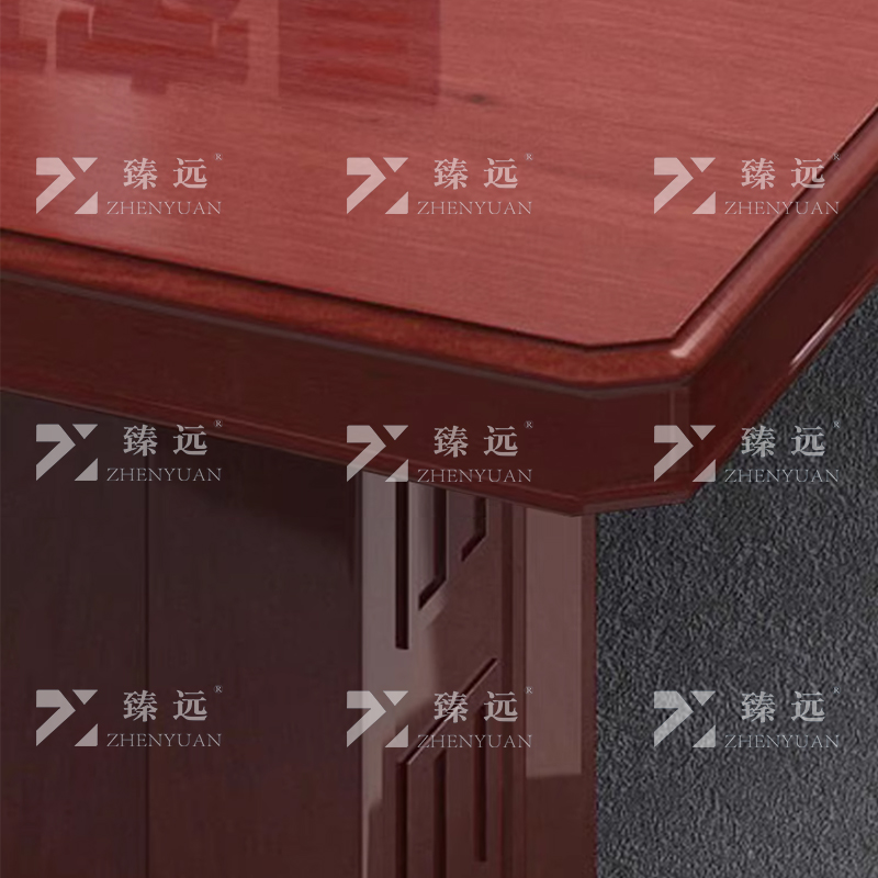 臻远 大型简约现代会议桌 2000*1300*760mm(6人)高清大图