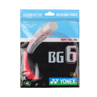 尤尼克斯(YONEX)羽毛球拍线BG系列BG-6国产高弹弹力型线外编尼龙材质线径0.66mm