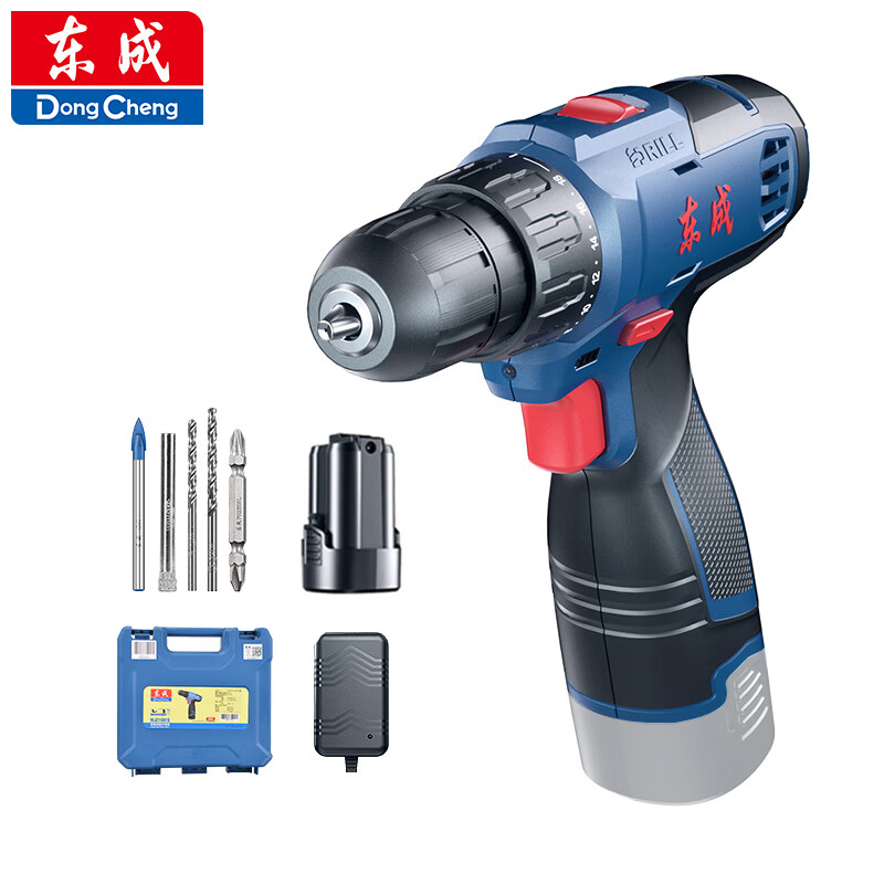 东成 充电式电动螺丝刀手电钻16V钻头套装 WJZ1601D