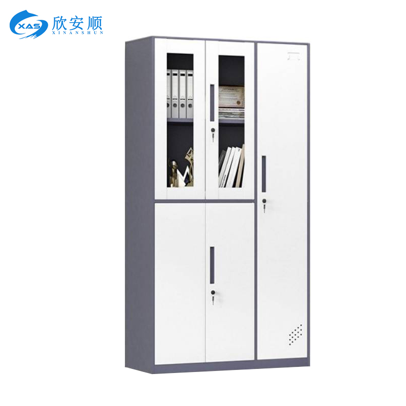 欣安顺 钢制五门文件柜(颜色可选) 1850*970*(420-500)mm 台高清大图