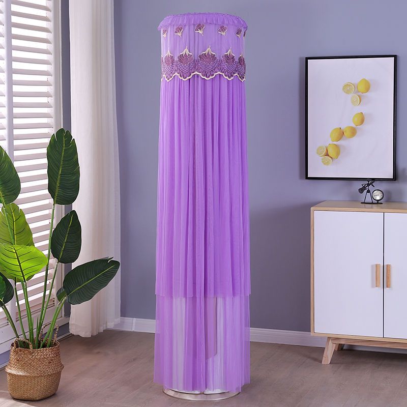 圆柜机空调罩柜机美的圆形柜机不取空调罩格力开机|扇形花紫色 高度