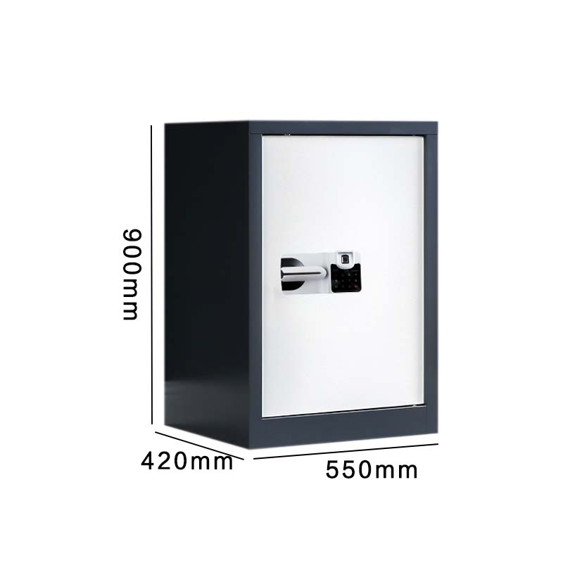 阿拉贡保密柜财务档案柜文件柜办公室资料储物柜保险柜 单门灰+白-国保指纹锁高清大图