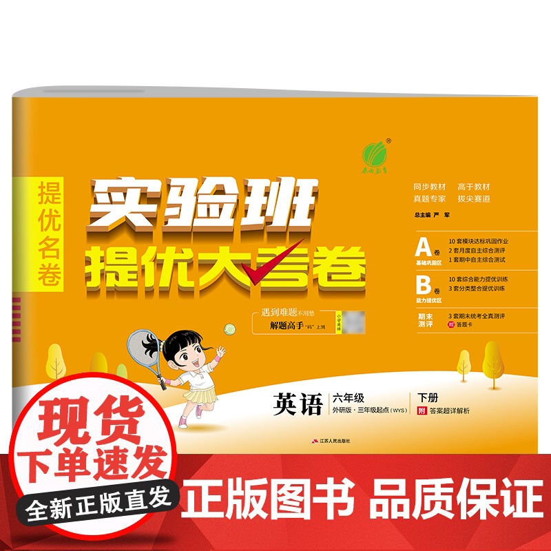 实验班提优大考卷 六年级下册 小学英语 外研社新标准版 2024年春季新版教材同步单元巩固专项分类综合强化提优训练月度期