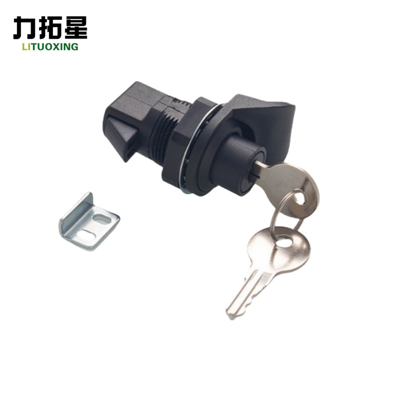 力拓星 柜门锁 塑料转舌锁 按钮锁 55mm 个高清大图