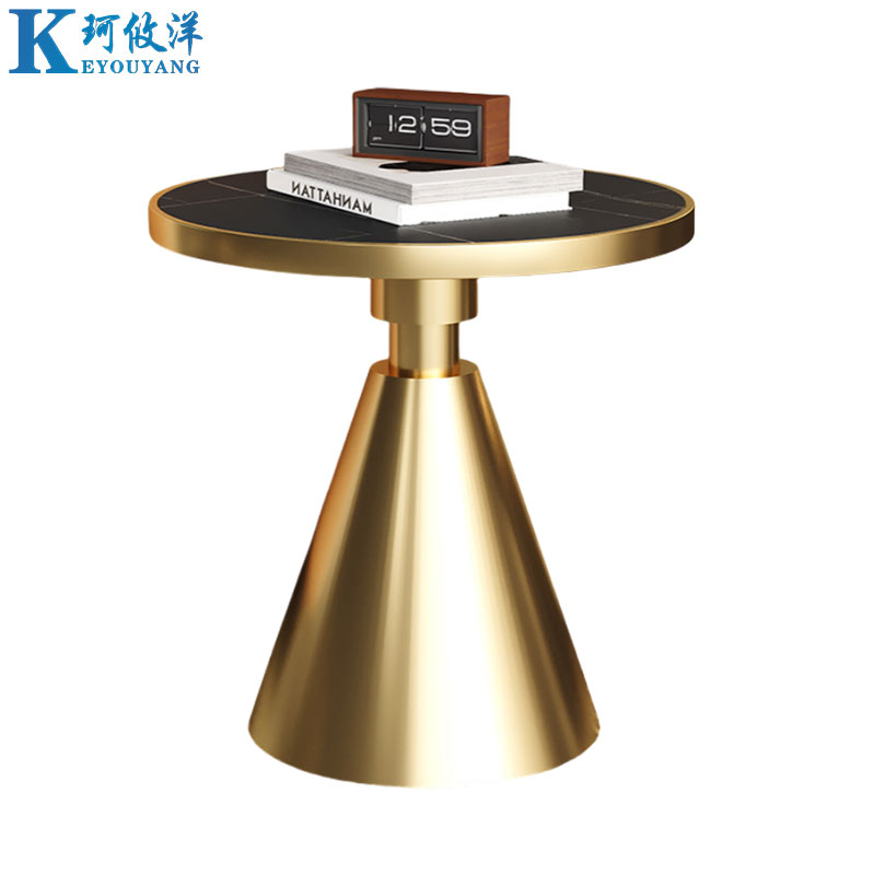 珂攸洋边几金色黑面600*600*600mm张高清大图