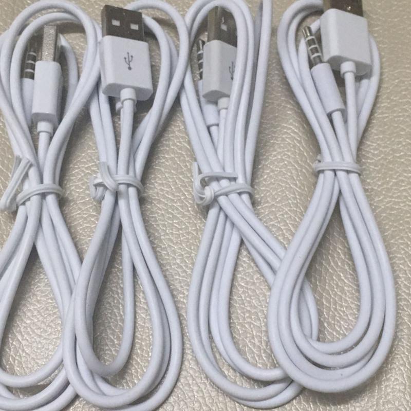 usb转35mm音频圆孔圆头充电数据线迷你插卡小音箱耳机连接电源视频