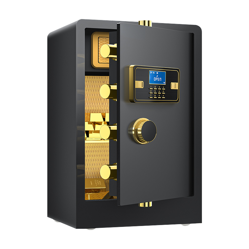 臻远ZY-NW-BXGS-40 全钢实心保险柜办公防盗保险箱 高70cm黑色电子款高清大图