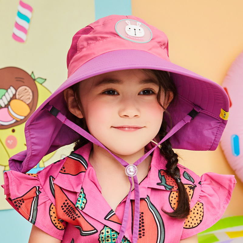 lemonkid儿童帽子春夏秋季防晒宝宝遮阳帽女童男童渔夫帽婴儿潮童太阳