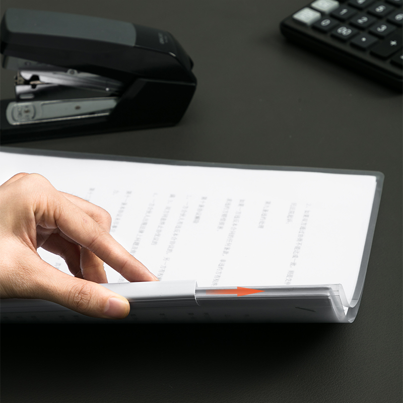 得力(deli) 5534抽杆夹 侧宽10.5mm (白) 12只/包 单位:包高清大图