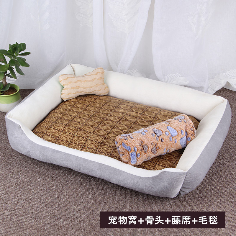 夏季狗窝四季通用猫窝宠物垫子泰迪小型大型犬冬天保暖狗狗用品床