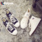 feiyue/飞跃高帮帆布鞋女新款基础款休闲鞋纯色百搭板鞋