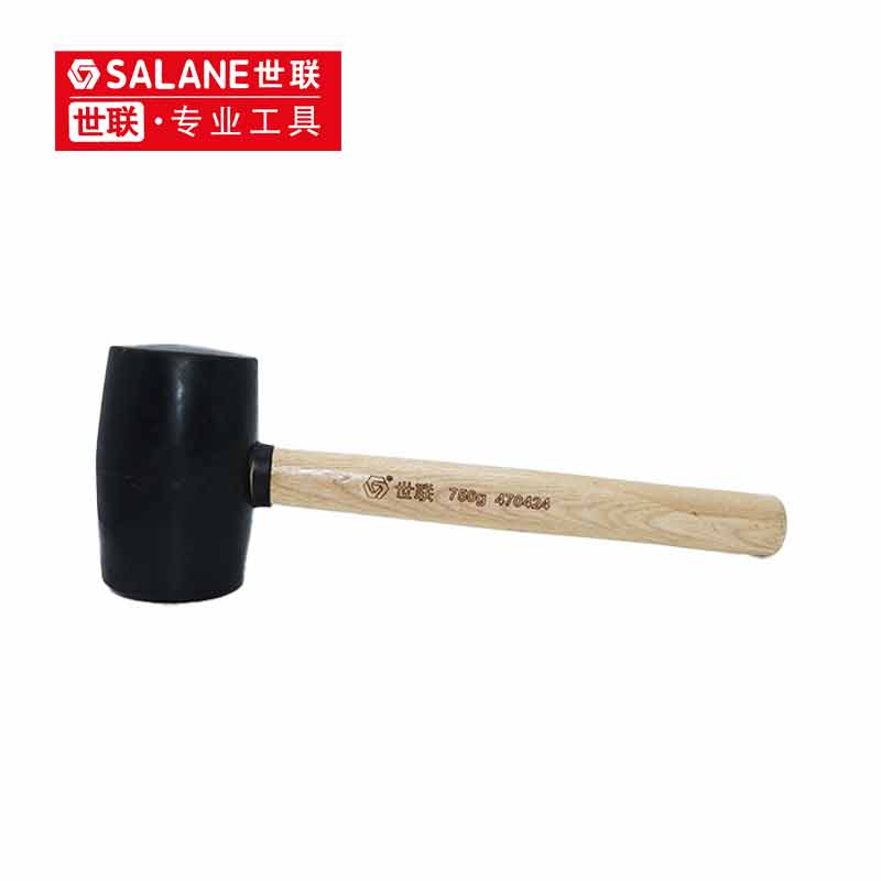 世联中式木柄橡胶锤 750g 把高清大图