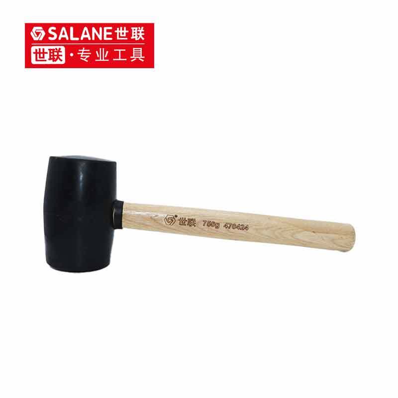 世联中式木柄橡胶锤 750g 把图片