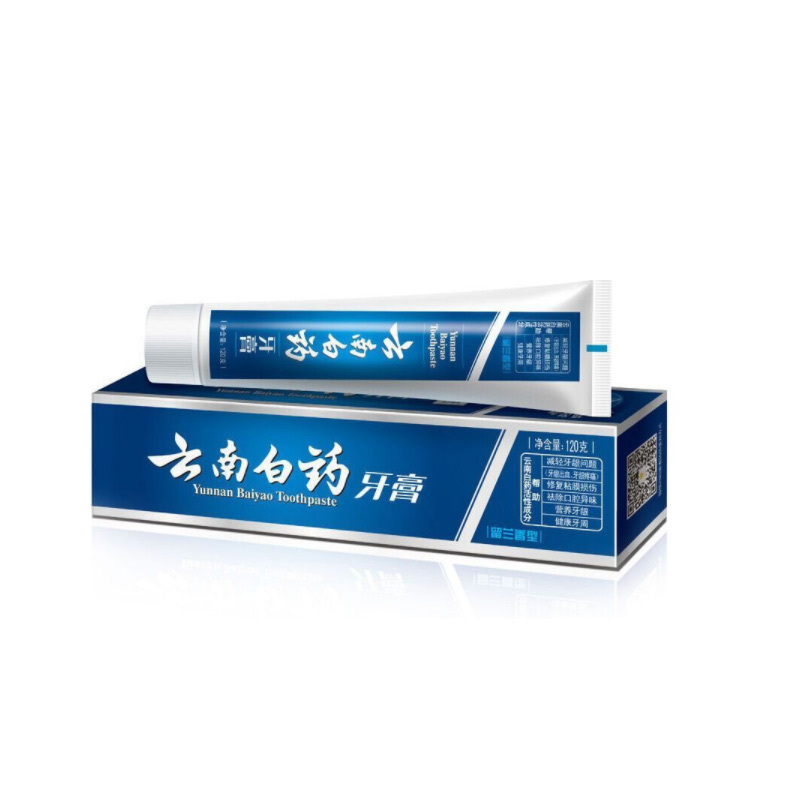 云南白药(YUNNAN BAIYAO)牙膏 留兰香型 120g/支