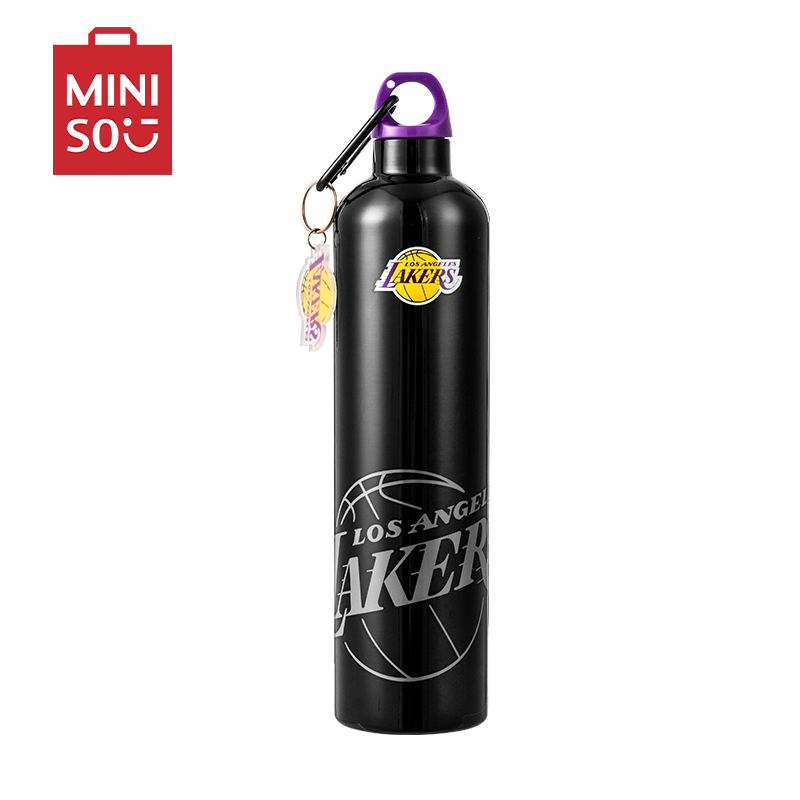 名创优品 (miniso) NBA洛杉矶湖人队运动茶具钢杯(750mL)