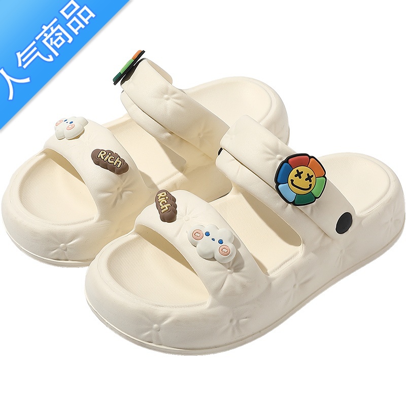 SUNTEK踩屎感拖鞋女士夏季外穿2023新款厚底休闲防滑沙滩凉鞋懒季滩女夏高清大图