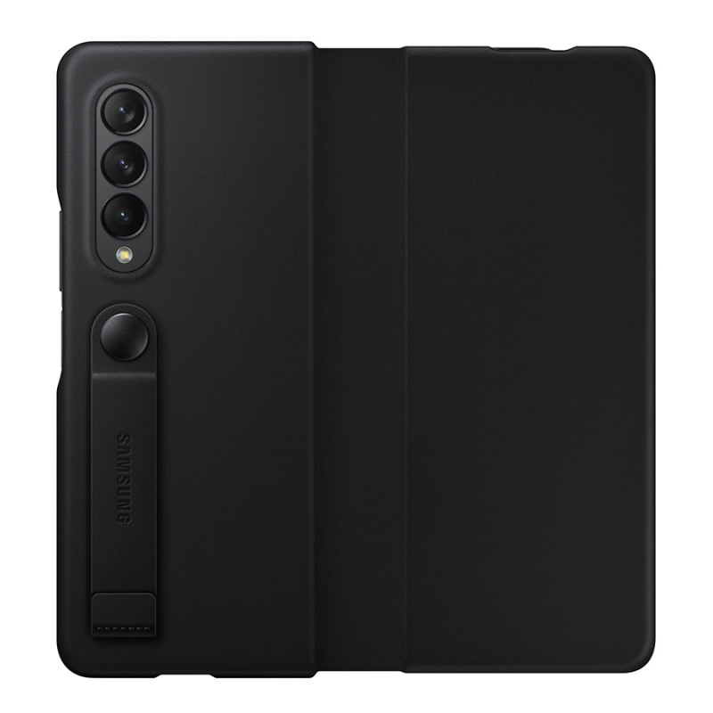 三星Galaxy Z Fold3 5G原装真皮翻盖保护套W2022 F9260手机折叠屏手机套 柔软真皮保护壳手机壳正品