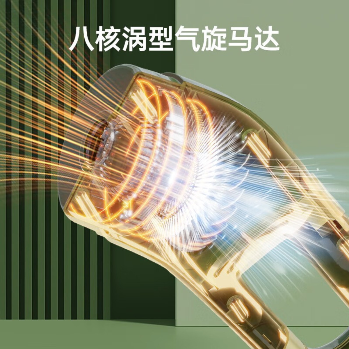 格力 宠物吸毛器床上地毯猫毛狗毛沙发粘毛家用强力无线吸尘器格力适用 长款白色VCBG04T-B02高清大图